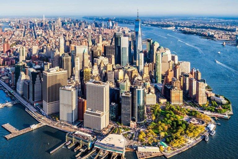 Aerial view of Manhattan in New York City